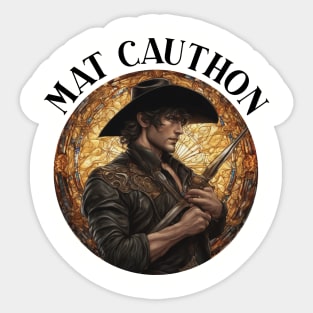 the wheel of time mat cauthon Sticker